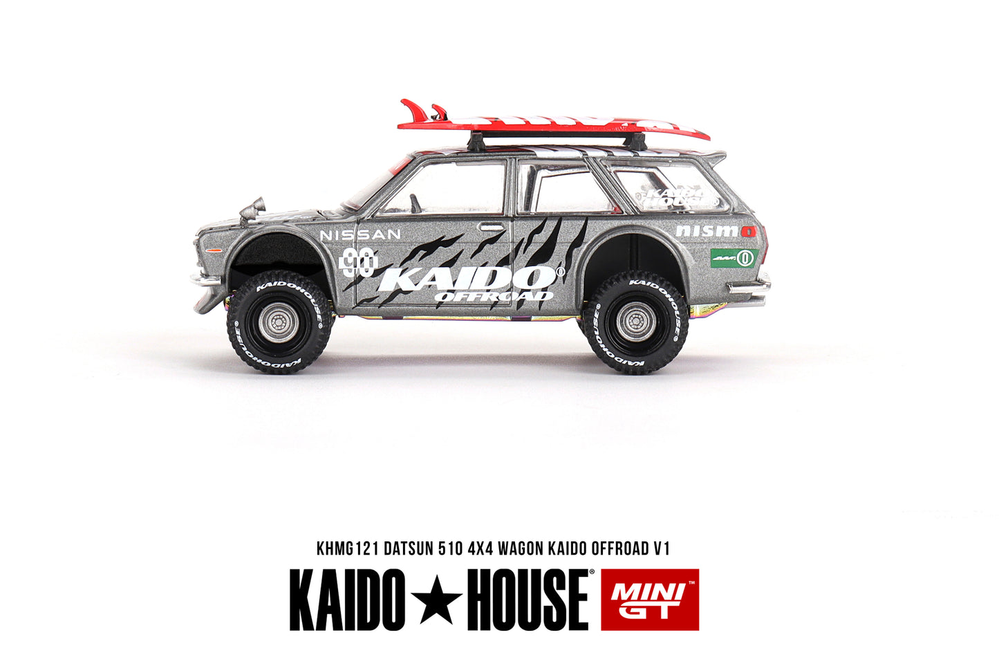 [ Back-order ] TSM MINI-GT KHMG121 1:64 Datsun KAIDO 510 Wagon 4x4 Kaido Offroad V1 RHD model car