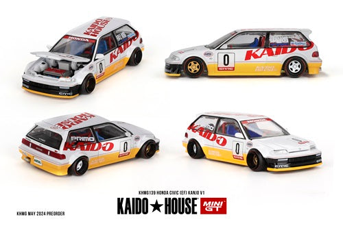 [ Back-order ] TSM MINI-GT KHMG139 1:64 Honda Civic EF Kanjo V1 LHD model car
