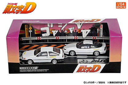 [ Pre-order ] MD64221 Modellers 1:64 Initial D Set Vol.21 Itsuki Takeuchi Levin (AE85) & Kenji 180SX