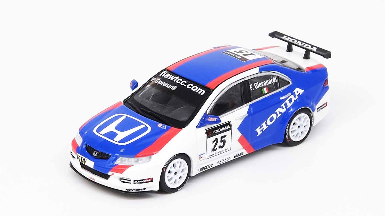 [ Back-order ] INNO Models IN64-CL7-MGP20JS 1:64 Honda Accord Euro-R CL7 "JAS MOTORSPORT" #25 WTCC of Macau 2006