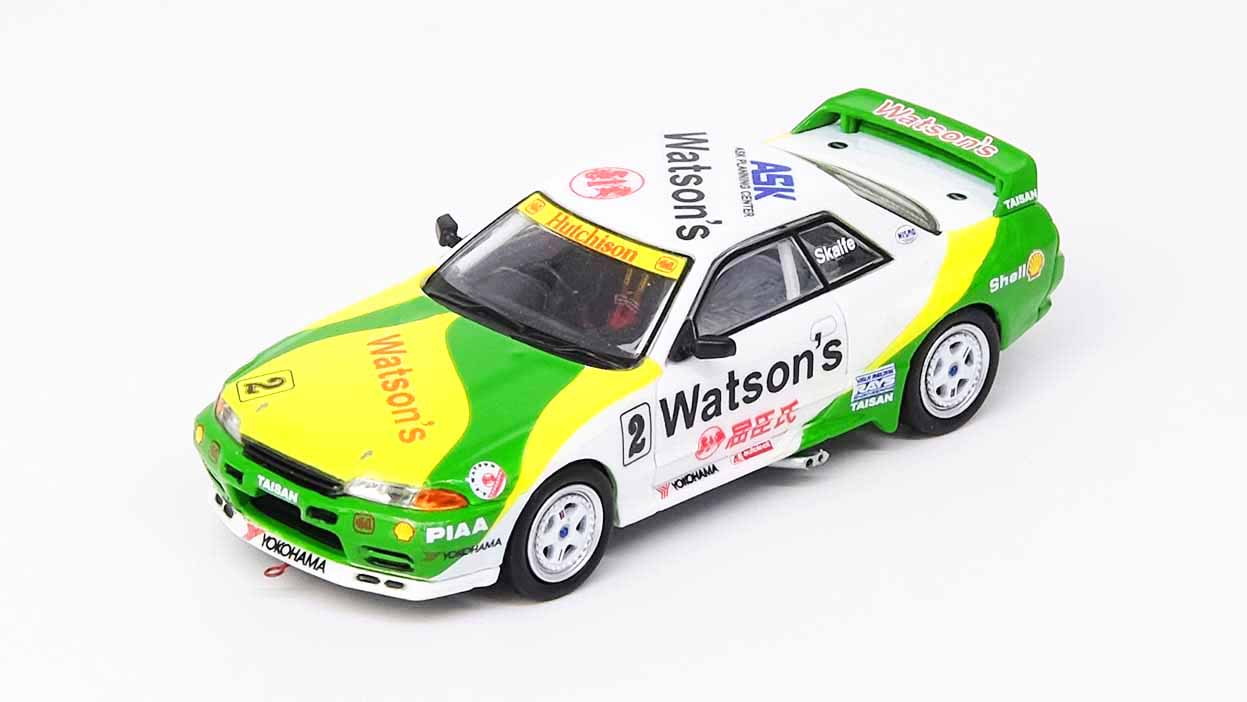 [ Back-order ]  INNO Models IN64-R32-MGP20WS 1:64 Skyline GT-R R32 "WATSON'S" #2 Macau Guia Race 1991