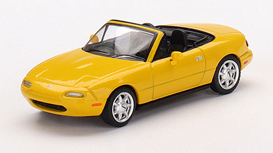 [ Back-order ] TSM MINI-GT MGT00393-R 1:64 Eunos Roadster Sunburst Yellow RHD model car