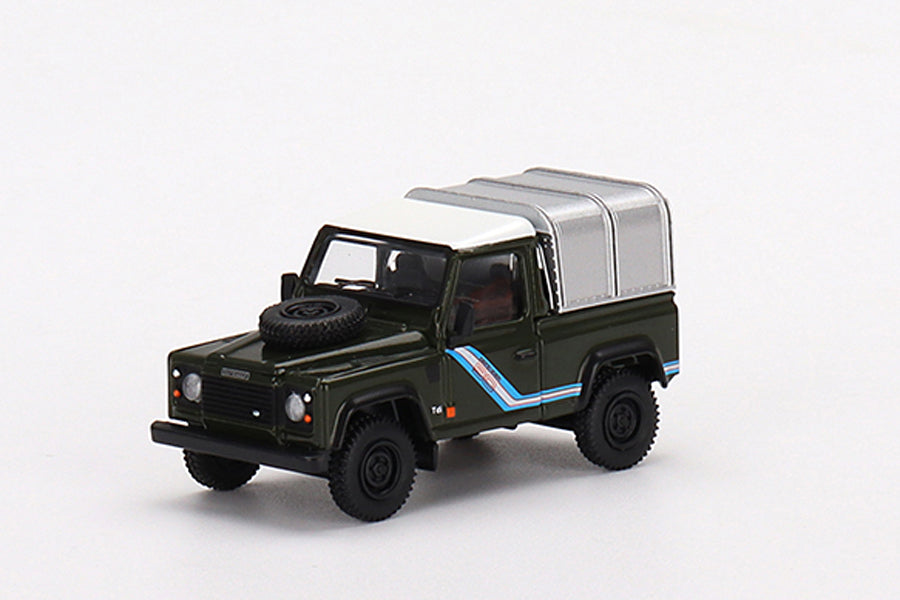[ Back-order ] TSM MINI-GT MGT00402-L 1:64 Land Rover Defender 90 Pickup Bronze Green LHD model car