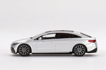 [ Back-order ] TSM MINI-GT MGT00508-L 1:64 Mercedes-Benz EQS 580 4MATIC Silver Metallic LHD model car