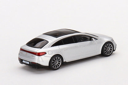[ Back-order ] TSM MINI-GT MGT00508-L 1:64 Mercedes-Benz EQS 580 4MATIC Silver Metallic LHD model car