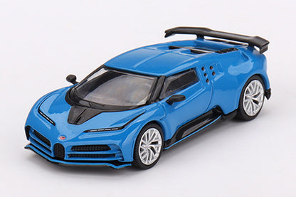 [ Back-order ] TSM MINI-GT MGT00586-L 1:64 Bugatti Centodieci Bugatti Blue LHD model car