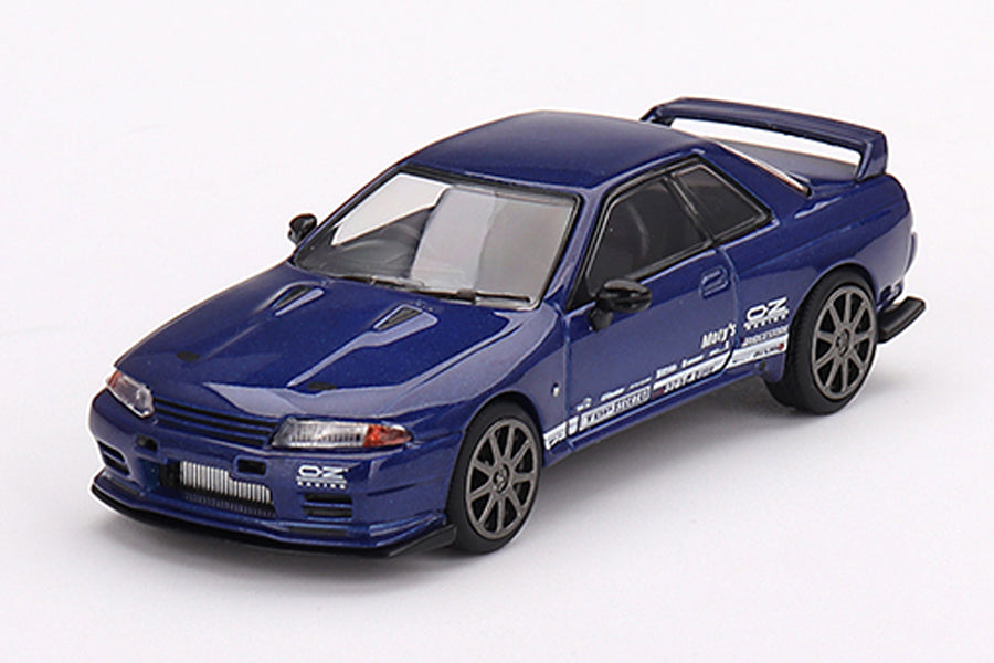 [ Back-order ] TSM MINI-GT MGT00589-R 1:64 Nissan Skyline GT-R VR32 Top Secret Metallic Blue RHD  model car