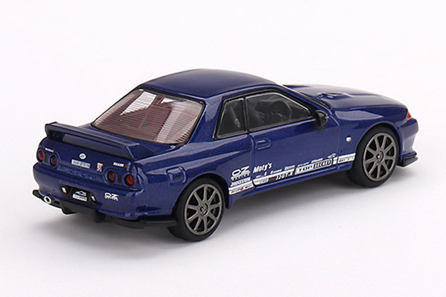 [ Back-order ] TSM MINI-GT MGT00589-R 1:64 Nissan Skyline GT-R VR32 Top Secret Metallic Blue RHD  model car