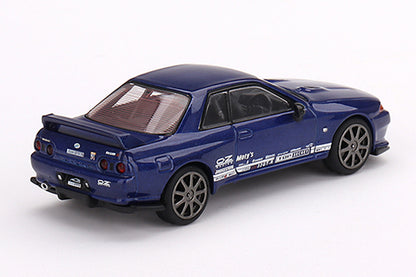 [ Back-order ] TSM MINI-GT MGT00589-R 1:64 Nissan Skyline GT-R VR32 Top Secret Metallic Blue RHD  model car