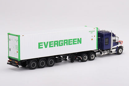 [ Back-order ] TSM MINI-GT MGT00597-L 1:64 Western Star 49x 40ft Reefer Container "Evergreen" LHD model car