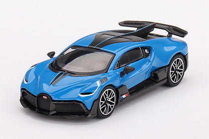 [ Back-order ] TSM MINI-GT MGT00601-L 1:64 Bugatti Divo Blue Bugatti LHD model car