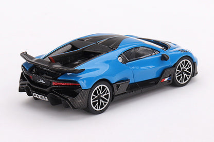 [ Back-order ] TSM MINI-GT MGT00601-L 1:64 Bugatti Divo Blue Bugatti LHD model car