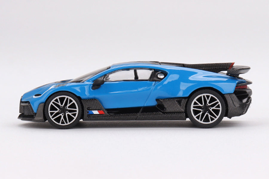 [ Back-order ] TSM MINI-GT MGT00601-L 1:64 Bugatti Divo Blue Bugatti LHD model car