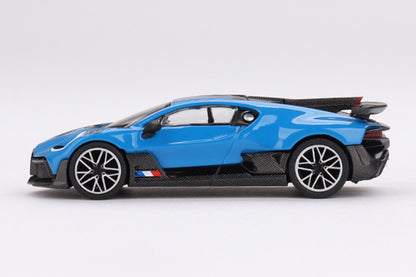 [ Back-order ] TSM MINI-GT MGT00601-L 1:64 Bugatti Divo Blue Bugatti LHD model car