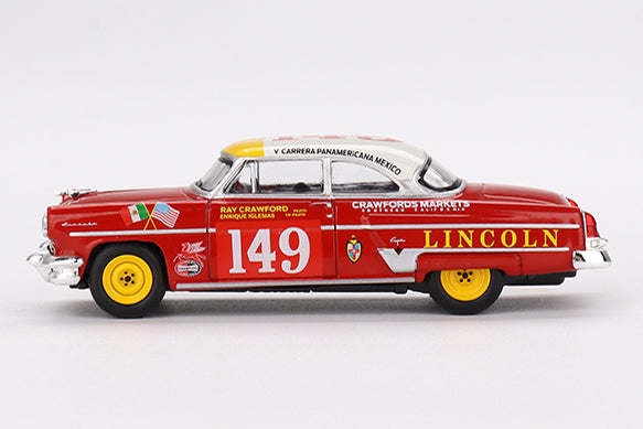 [ Back-order ] TSM MINI-GT MGT00611-L 1:64 Lincoln Capri Carrera Panamericana Class 1954 #149 LHD model car