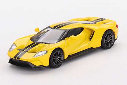 [ Back-order ] TSM MINI-GT MGT00613-L 1:64 Ford GT Triple Yellow LHD model car