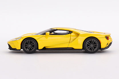 [ Back-order ] TSM MINI-GT MGT00613-L 1:64 Ford GT Triple Yellow LHD model car