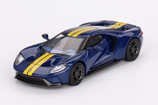[ Back-order ] TSM MINI-GT MGT00614-L 1:64 Ford GT Sunoco Blue LHD model car