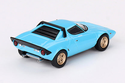 [ Back-order ] TSM MINI-GT MGT00624-L 1:64 Lancia Stratos HF Stradale Azzurro Chiaro Light Blue LHD model car