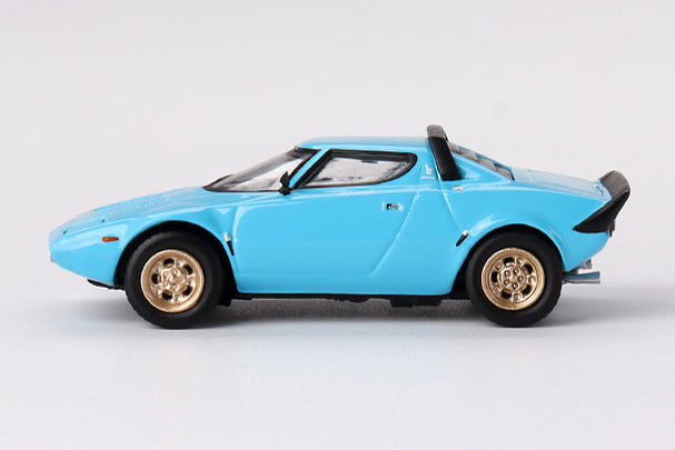 [ Back-order ] TSM MINI-GT MGT00624-L 1:64 Lancia Stratos HF Stradale Azzurro Chiaro Light Blue LHD model car