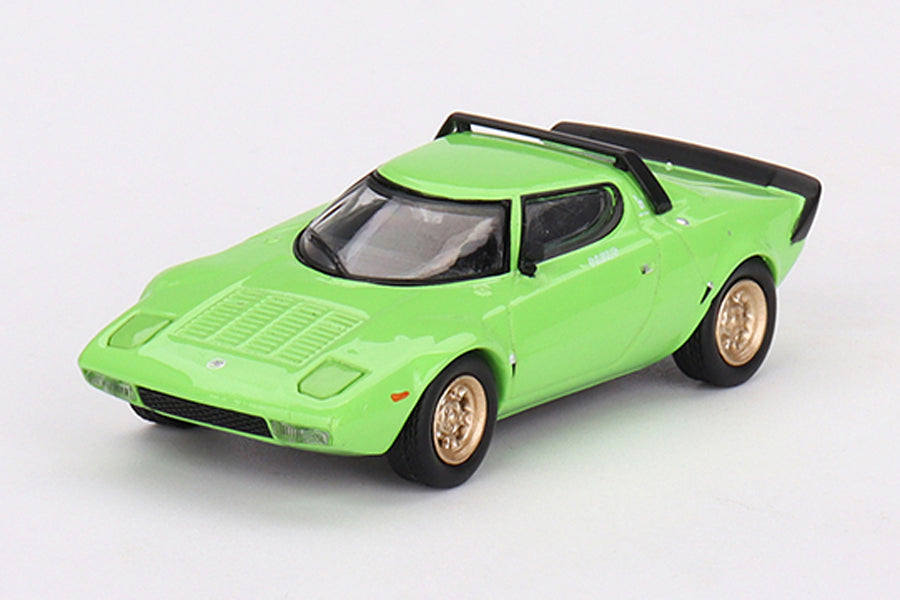 [ Back-order ] TSM MINI-GT MGT00625-L 1:64 Lancia Stratos HF Stradale Verde Chiaro Lime Green LHD model car