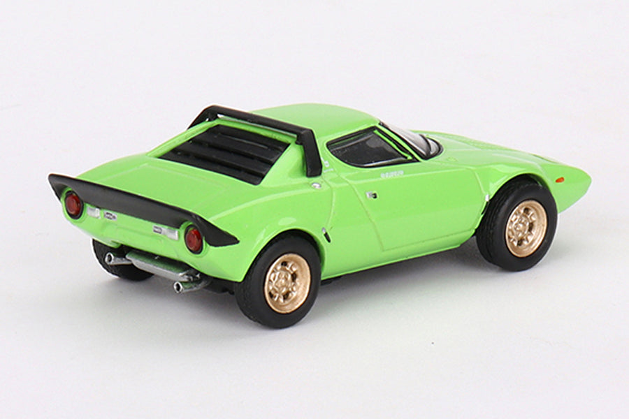 [ Back-order ] TSM MINI-GT MGT00625-L 1:64 Lancia Stratos HF Stradale Verde Chiaro Lime Green LHD model car