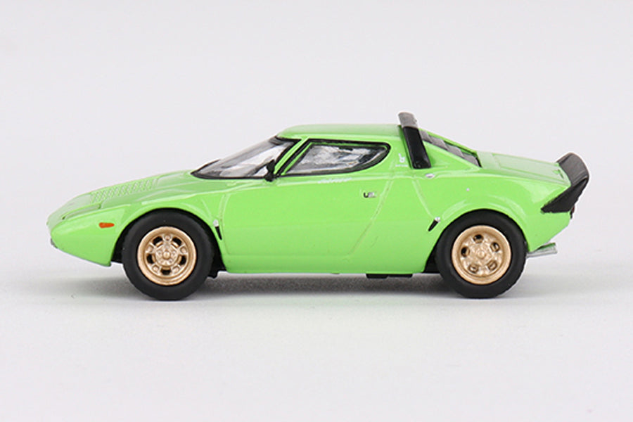 [ Back-order ] TSM MINI-GT MGT00625-L 1:64 Lancia Stratos HF Stradale Verde Chiaro Lime Green LHD model car