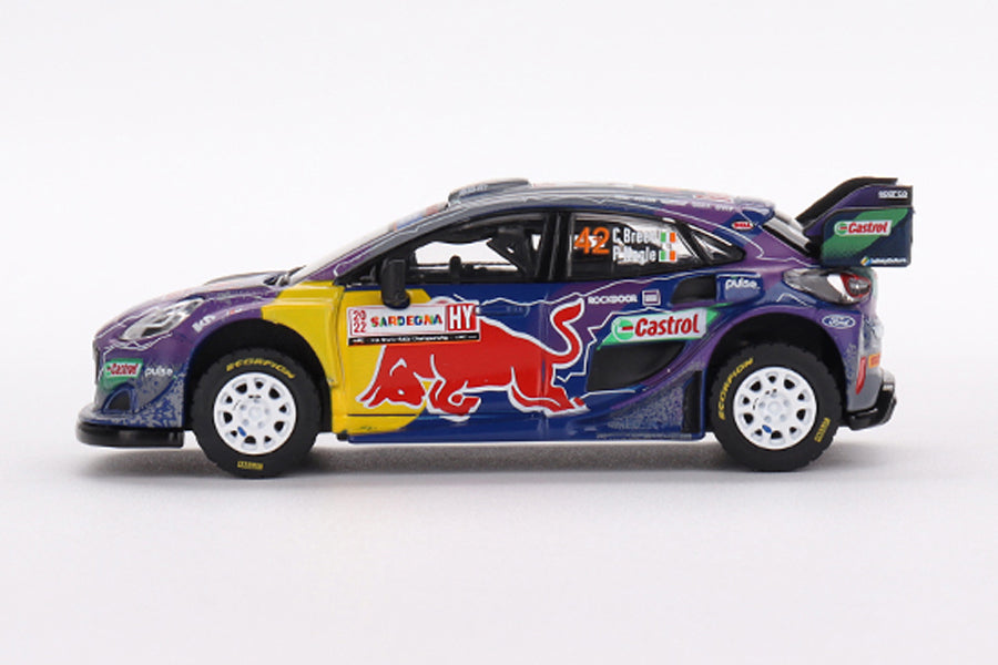 [ Back-order ] TSM MINI-GT MGT00627-L 1:64 Ford Puma Rally1 Rally Italia Sardinia 2022 #42 M-Sport Ford WRT LHD model car