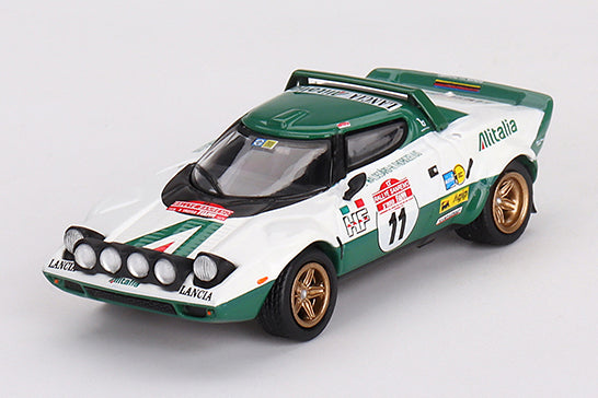 [ Back-order ] TSM MINI-GT MGT00628-L 1:64 Lancia Stratos HF Rally San Remo 1975 Winner #11 LHD model car
