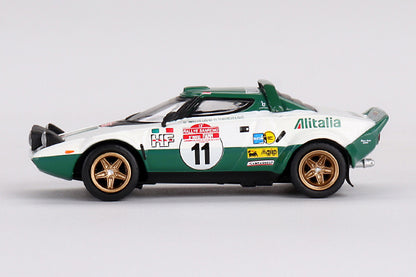 [ Back-order ] TSM MINI-GT MGT00628-L 1:64 Lancia Stratos HF Rally San Remo 1975 Winner #11 LHD model car