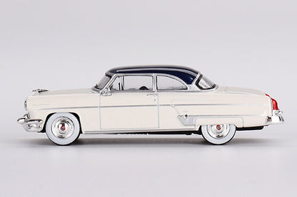 [ Back-order ] TSM MINI-GT MGT00631-L 1:64 Lincoln Capri 1954 Arctic White/Atlantic Blue LHD model car
