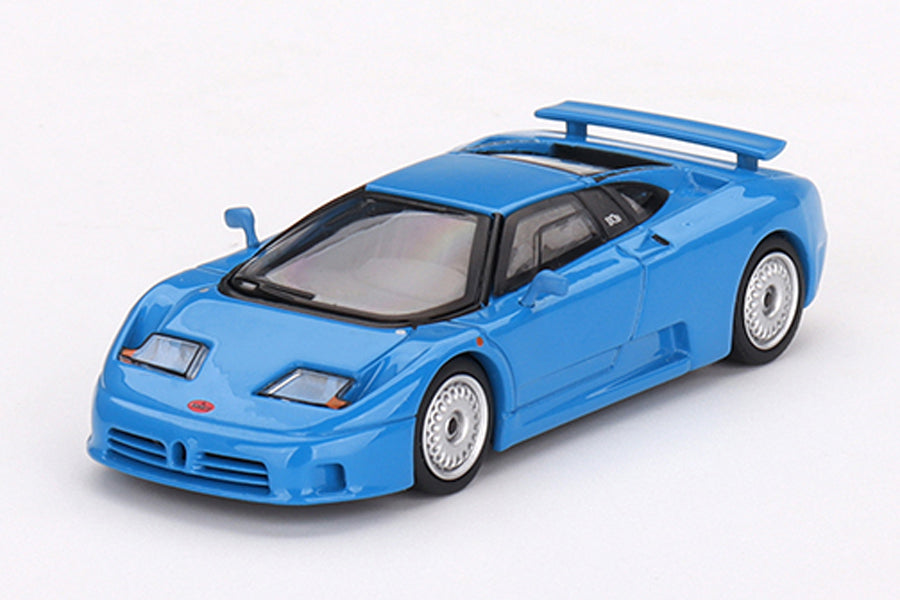 [ Back-order ] TSM MINI-GT MGT00644-L 1:64 Bugatti EB110 GT Blue Bugatti LHD model car