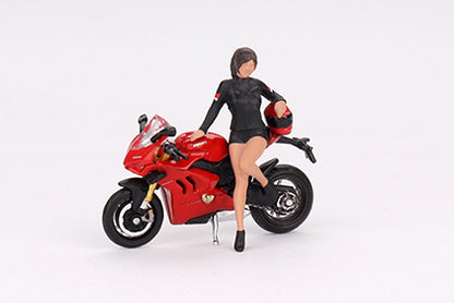 [ Back-order ] TSM MINI-GT MGT00682-L 1:64 Ducati Panigale V4 Sw Dugati Girl model car