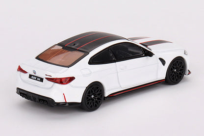 [ Back-order ] TSM MINI-GT MGT00683-L 1:64 BMW M4 CSL Alpine White LHD model car