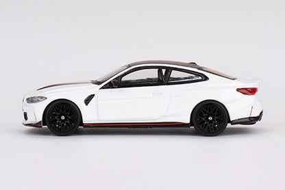 [ Back-order ] TSM MINI-GT MGT00683-L 1:64 BMW M4 CSL Alpine White LHD model car