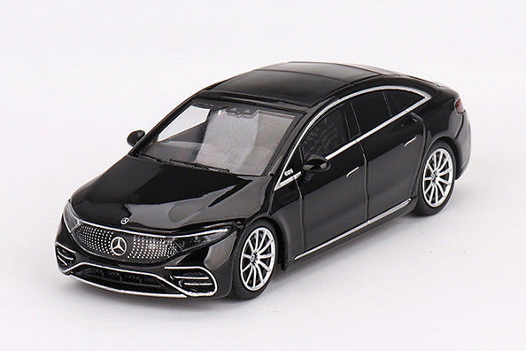 [ Back-order ] TSM MINI-GT MGT00694-L 1:64 Mercedes-Benz EQS 580 4MATIC Black LHD model car