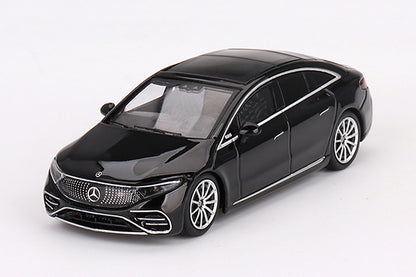[ Back-order ] TSM MINI-GT MGT00694-L 1:64 Mercedes-Benz EQS 580 4MATIC Black LHD model car