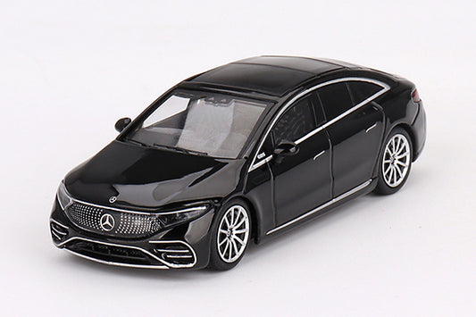[ Back-order ] TSM MINI-GT MGT00694-L 1:64 Mercedes-Benz EQS 580 4MATIC Black LHD model car