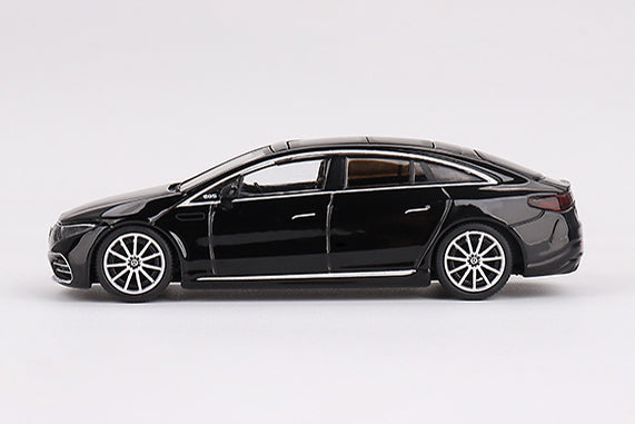 [ Back-order ] TSM MINI-GT MGT00694-L 1:64 Mercedes-Benz EQS 580 4MATIC Black LHD model car