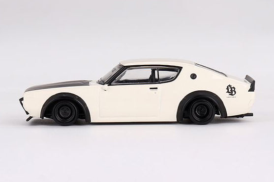 [ Back-order ] TSM MINI-GT MGT00702-R 1:64 Nissan Skyline Kenmeri Liberty Walk White RHD model car