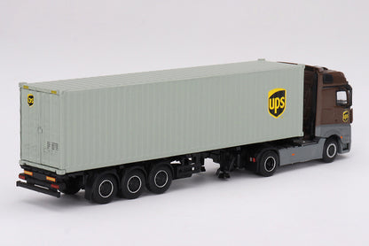 [ Back-order ] TSM MINI-GT MGT00705-L 1:64 Mercedes-Benz Actros 40ft Container "UPS Europe" LHD model car