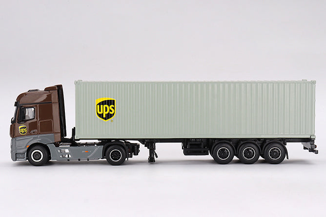 [ Back-order ] TSM MINI-GT MGT00705-L 1:64 Mercedes-Benz Actros 40ft Container "UPS Europe" LHD model car