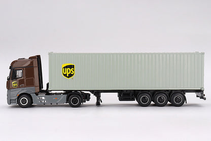 [ Back-order ] TSM MINI-GT MGT00705-L 1:64 Mercedes-Benz Actros 40ft Container "UPS Europe" LHD model car