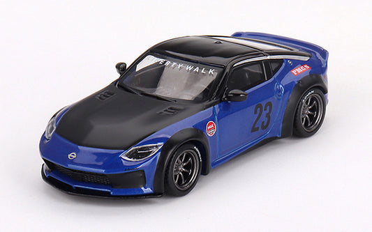 [ Back-order ] TSM MINI-GT MGT00732-R 1:64 Nissan Z LB NATION WORKS Seiran Blue RHD model car