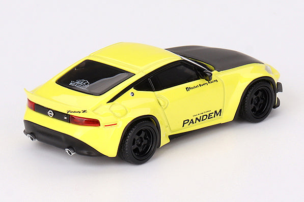 [ Back-order ] TSM MINI-GT MGT00752-L 1:64 Pandem Nissan Z Ikazuchi Yellow LHD model car