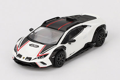 [ Back-order ] TSM MINI-GT MGT00763-L 1:64 Lamborghini Huracan Stellato Bianco Asopo White LHD model car