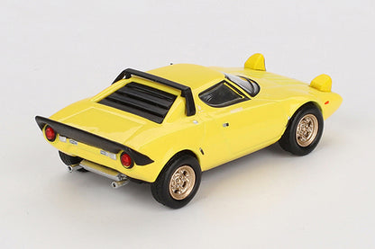 [ Back-order ] TSM MINI-GT MGT00771-L 1:64 Lancia Stratos HF Stradale Giallo Fly Yellow LHD model car