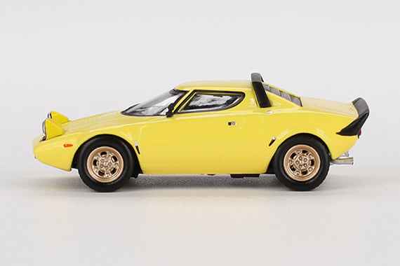 [ Back-order ] TSM MINI-GT MGT00771-L 1:64 Lancia Stratos HF Stradale Giallo Fly Yellow LHD model car