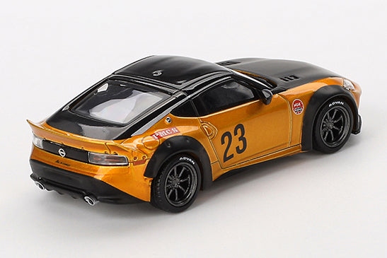 [ Back-order ] TSM MINI-GT MGT00782-BL 1:64 Nissan Z LB NATION WORKS LB Gold RHD *Blister pack model car