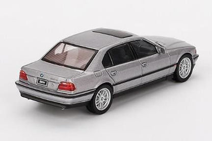 [ Back-order ] TSM MINI-GT MGT00792-L BMW 750IL Aspen Silver Metallic LHD model car